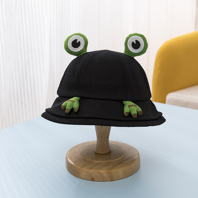 Venta al por mayor Algodón Little Frog Kids Bucket Hat